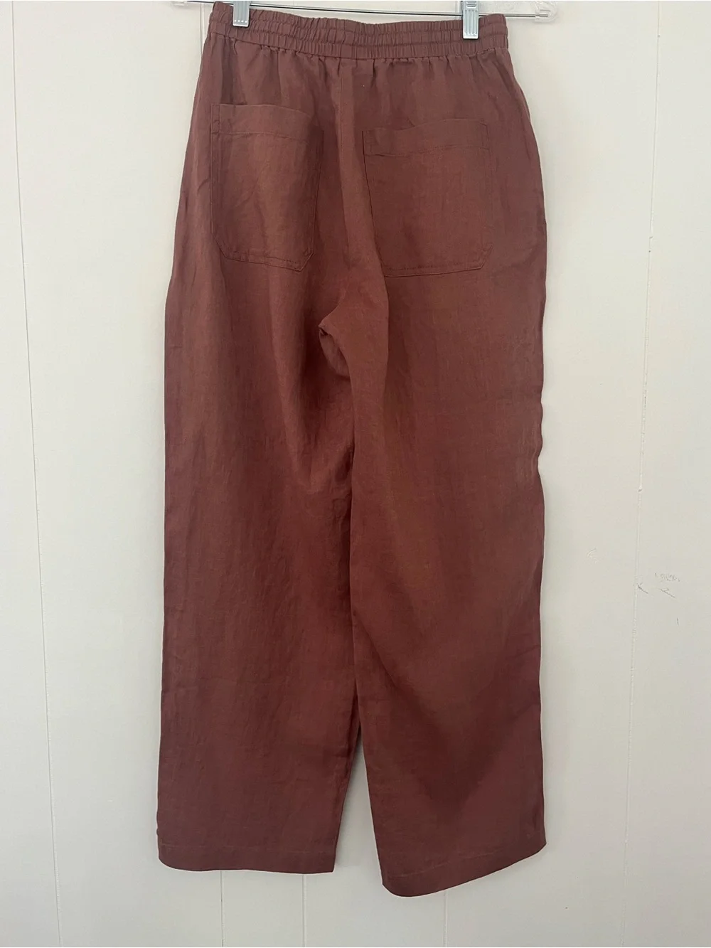 Banana Republic The Getaway Straight Leg Pull On Pant in Linen Size XS